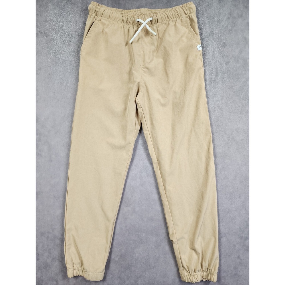 Tommy Bahama Joggers Women's L(10/12) Beige Stretch Drawstring Waist Tapered Leg